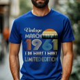 thumbnail image 2 of Vintage March 1961 T-Shirt - Retro Style Birthday Tee for Men - Meaningful Birthday Gift for March Born, 2 of 4