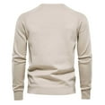 thumbnail image 4 of AherBiu Chandails pour Hommes Col Rond Manches Longues Tricot Automne Décontracté Thermique en Coton, 4 of 5