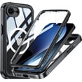 thumbnail image 1 of Estuche magnético diseñado para iPhone 16E de 6.1 pulgadas, de grado militar, resistente, de 360 grados, con protector de pantalla incorporado, resistente, con cubierta transparente MagSafe, 1 of 6