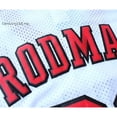 thumbnail image 3 of Nueva NBA Hombres Chicago Bulls # 91 Dennis Rodman Vintage Bordado jersey De Baloncesto Blancopangjing, 3 of 3