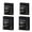4 PCS, variant on Black Clothes Restorer Sheet,10 Sheet Black Color Catchers for Laundry, Long-Lasting Restore Color Sheets for Washing Machine Faded Clothes
