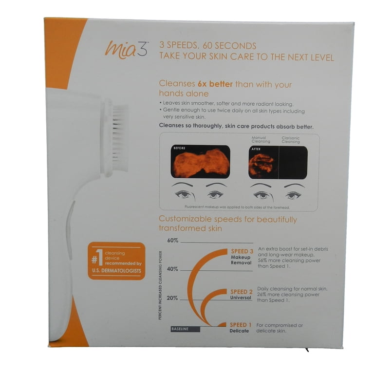 Clarisonic Mia 3 Facial Sonic White Cleansing System, 6 pc