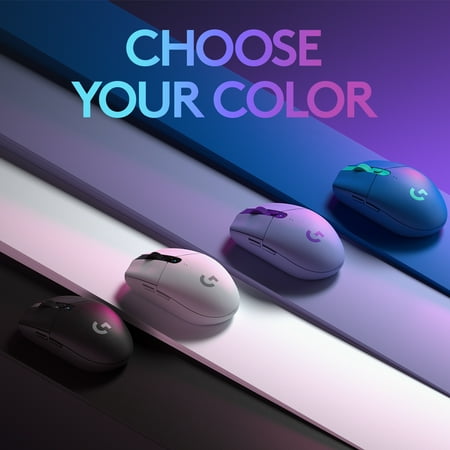 Logitech - G305 LIGHTSPEED Wireless Optical 6 Programmable Button Gaming Mouse with 12,000 DPI HERO Sensor - White