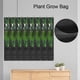thumbnail image 2 of Bolsa colgante de 56 bolsillos para flores y plantas de balcón, macetero vertical de pared de color negro, 2 of 7