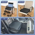 thumbnail image 7 of Gilbin Memory Foam Cushion, Comfort Support Pad for Pain Relief and Posture, Black, 18 in x 16 in, 7 of 7