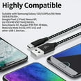 thumbnail image 3 of 6.6ft USB C Cable Fast Charging, Nylon Braided USB Type C Cable 3A Rapid Charge & Data Sync Cord for Smartphone Tablet Camera, 3 of 10