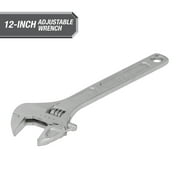 Hyper Tough 12-inch Adjustable Wrench, Steel Construction, Model 43182