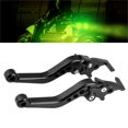 thumbnail image 1 of 1 Pair CNC Aluminum Alloy Motorcycle Scooter Modification Double Disc Brake Lever, 1 of 8