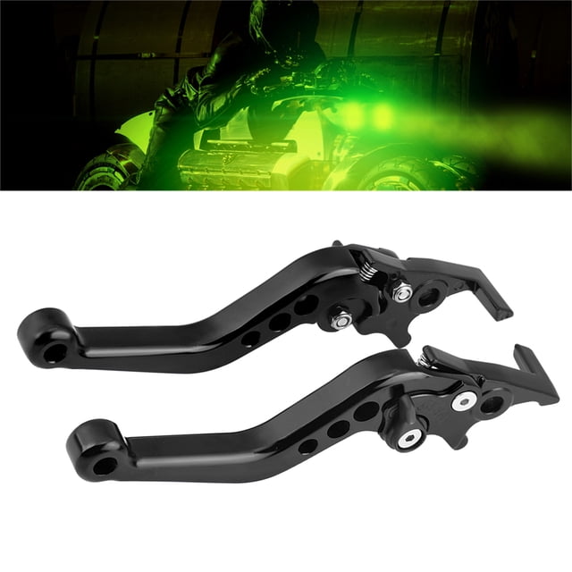 1 Pair CNC Aluminum Alloy Motorcycle Scooter Modification Double Disc Brake Lever