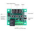 thumbnail image 6 of 2Pcs W1209 Temperature Controller Module with Case LED Display Digital Thermostat Module with Waterproof Probe, 6 of 8