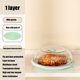 thumbnail image 5 of Cubierta de alimentos transparente, transpirable y ventilada, apilable, a prueba de suciedad e insectos, reutilizable, con base antideslizante, para mesa de cocina, contenedor de almacenamiento de ali, 5 of 6