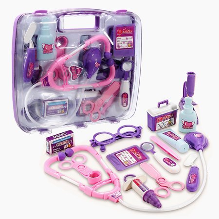 Kids Children Pretending Doctor's Medical Playing Set Case Education Kit Boys Girls Toy