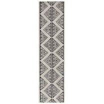 SAFAVIEH Metro Andrew Diamond Runner Rug, Black/Beige, 2'3" x 9'