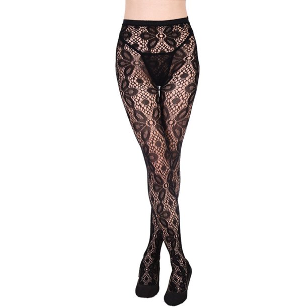 Medias de rejilla de encaje sexis con malla hueca y elástica para mujer GeweYeeli PS4450-02