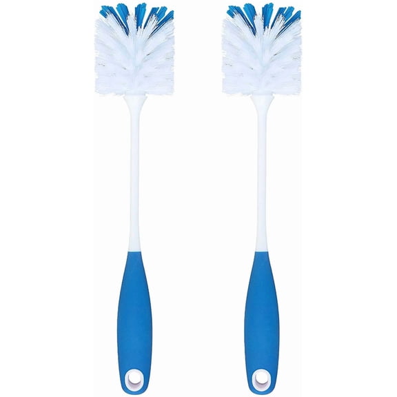 PHYEX 2 Pack Long Handle Bottle Scrubbing Brushes, Water Bottle Cleaner for Washing Glasswares, Wine Decanter, Hydro Flask Tumbler, Sinks, Food Jars