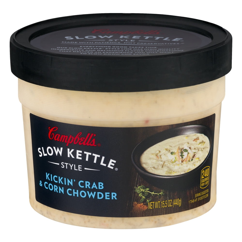 Campbell's Slow Kettle Style Kickin' Crab & Corn Chowder 15.5oz by Campbell Soup Company