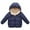 Dark Blue, variant on Esaierr Kids Boys Girls Winter Fleece Cotton Jacket Coats for Toddler Warm Hooded Sweatshirt Padded Short Outerwear 1-8Y