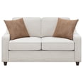 thumbnail image 6 of Christine 3-piece Upholstered Sloped Arm Sofa Set Beige, 6 of 18