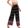 thumbnail image 2 of Pantalones anchos de pierna ancha para mujer, 2 of 5