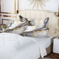thumbnail image 6 of Gold White Ink Marble Plush Pillow Cases Queen Size Ultra Soft Warm Pillowcases with Zipper 20"x30", 6 of 9
