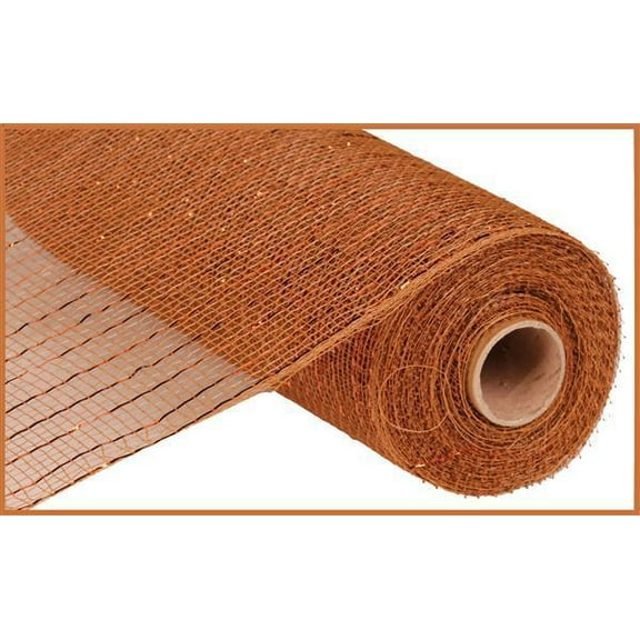 10.25"X10YD METALLIC MESH BROWN W/COPPER FOIL RE130104
