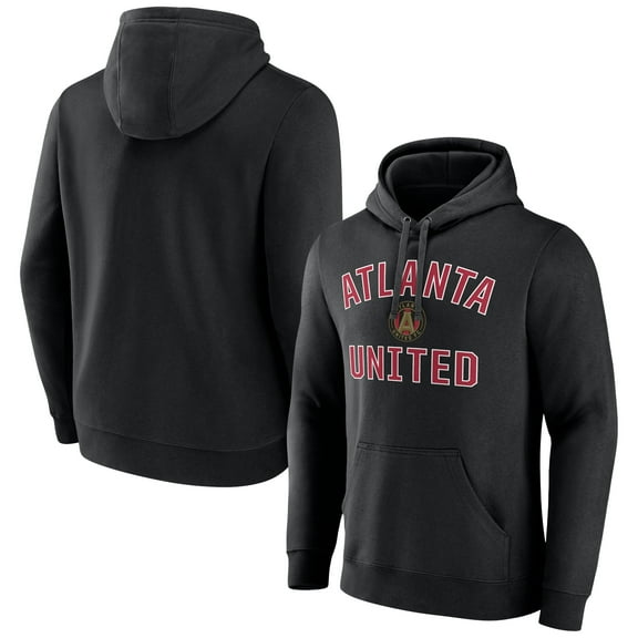 Men's Black Atlanta United FC Victory Arch Logo Pullover Hoodie