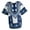 Blue, variant on TISHITA Short Sleeve Dashiki African Embroidery Print Hippie Tribal Dress Shirt Clothing Green