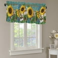 thumbnail image 4 of Btomtd Sunflower Window Valance Cottage Layout Curtain Decoration Curtain Rod Pocket Valance for Kitchen Living Room Bedroom, 17.71x53.93 inch, A, 4 of 5