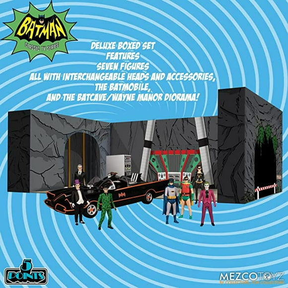 Mezco Jouet Batman (1966) Série Télé Classique 5 Points Coffret de Luxe