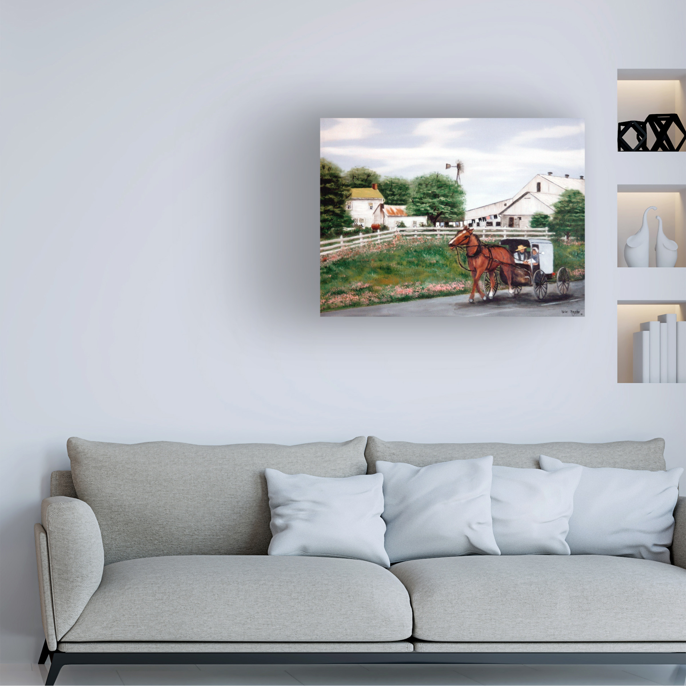 Trademark Fine Art Arie Reinhardt Taylor Amish Country 1 Canvas Wall Art - 24x32