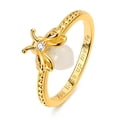 thumbnail image 6 of MULA 925 Sterling Silver Ring for Women, Gold Plated Luminous Firefly Hypoallergenic Sparkling Cubic Zirconia Birthday Gift Jewelry with Box, 6 of 11