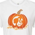 thumbnail image 3 of Barbie - Pumpkin Logo - Juniors Cropped Cotton Blend T-Shirt, 3 of 5