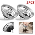 thumbnail image 2 of Wekvgz 2Pcs 3-in-1 Stainless Steel Sink Aid, Kitchen Sink Drain... 2 of 9
