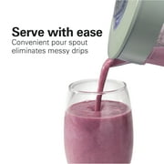 Hamilton Beach Smoothie Blender, 48 oz. Jar, Stainless Steel Blade, High Speed, Great for Shakes and Smoothies, Sage Green