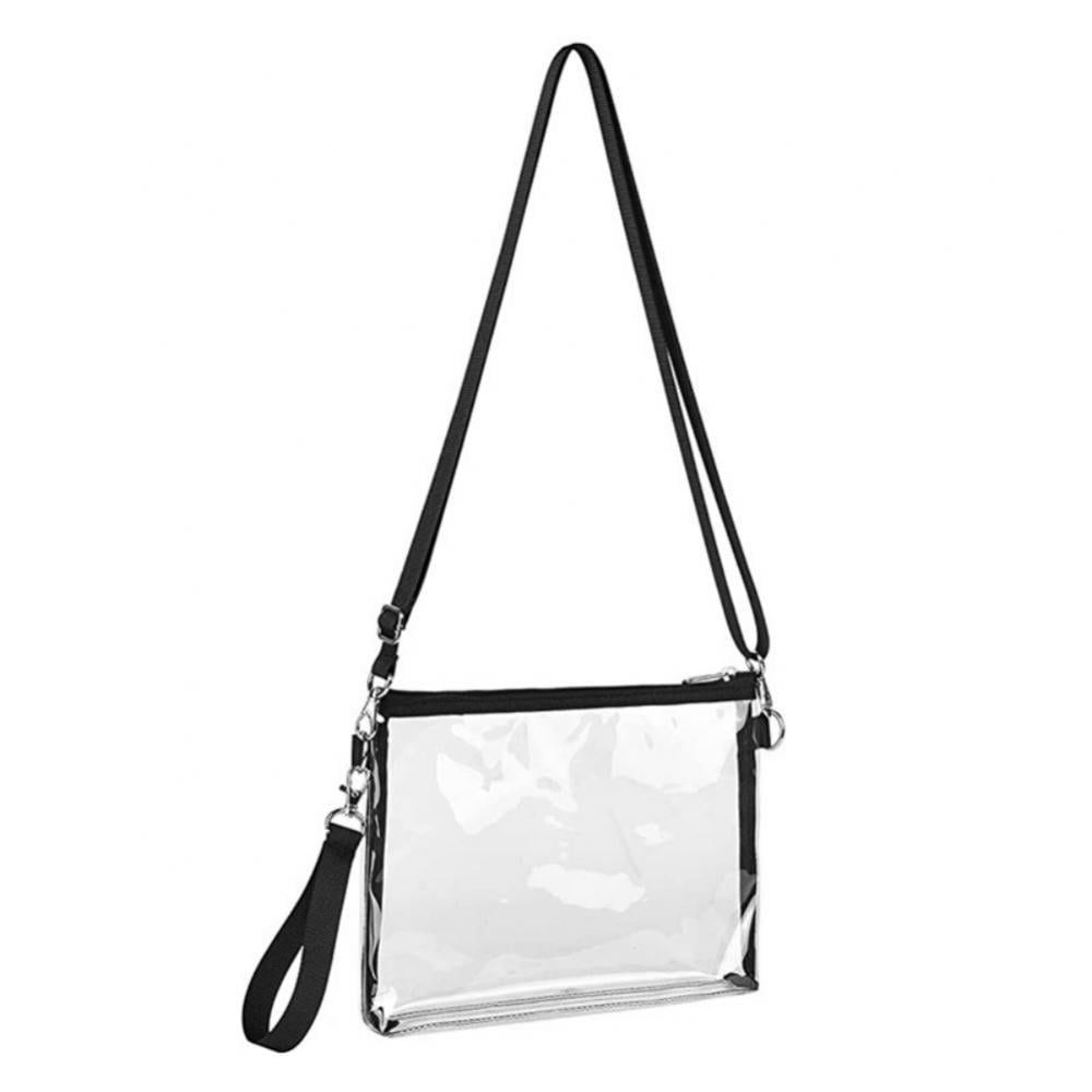 Clear Crossbody Purse Bag Stadium Approved Clear Tote Bag for Work