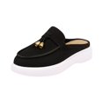 thumbnail image 2 of Miluxas Women's Soft Walking Platform Mule, Casual Slip-On Shoes, Lightweight, Comfortable, Stylish Everyday Footwear Black 6.5(38), 2 of 7
