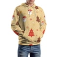 thumbnail image 2 of Santa Christmas Tree Regular Fit Hoodie, Sporty Pullover Hooded Sweatshirt for Men Women Muscle 4XL, 2 of 6