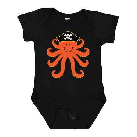 

Inktastic Pirate Octopus Kids Funny Gift Baby Boy or Baby Girl Bodysuit