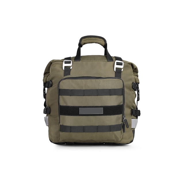 Greeniant Bolsa lateral para motocicleta, reemplazo de Color sólido, asa de elevación impermeable reflectante, gran capacidad, bolsas para Ciclismo Verde