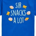 thumbnail image 3 of Instant Message - Sir Snacks A Lot - Toddler & Youth Short Sleeve Graphic T-Shirt, 3 of 6