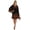 Black2, variant on Printed Caftan Gown Maxi Robe Dress For Women Beachwear Short Swimsuit Cover Up