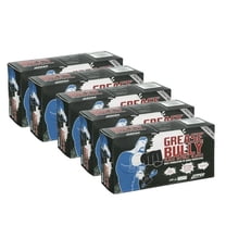 Eppco Grease Bully Nitrile Gloves, Powder and Latex Free, Black, 6MIL, Microtexture, Medium, 5 Boxes