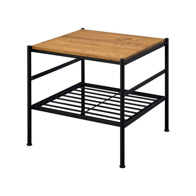 ACME Kande End Table in Oak & Black