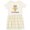 Natural with Stripes, variant on Inktastic Robotics Girl I Love Robots Girls Toddler Dress