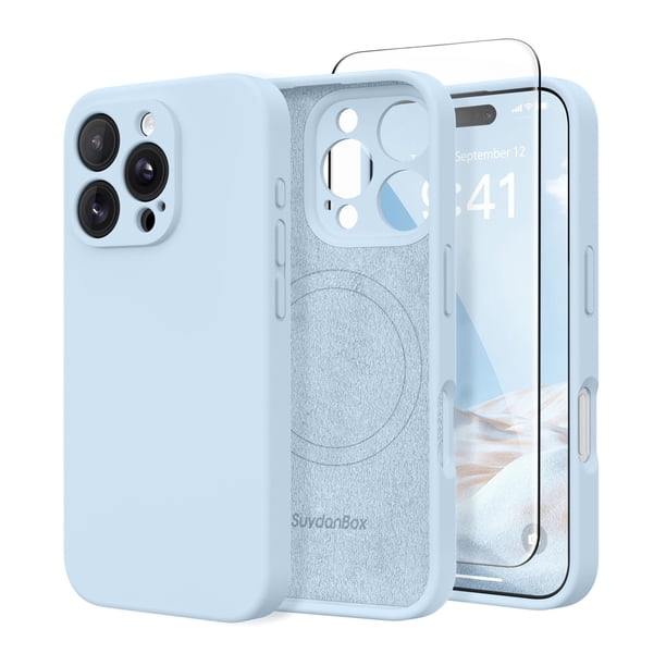 Funda de teléfono SuydanBox de silicona magnética para iPhone 16 Pro