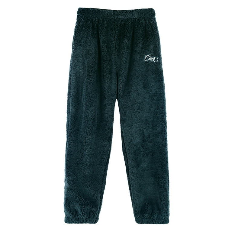 Fuzzy fleece pajama bottoms deals