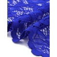 thumbnail image 5 of DARING DIVA Plus Size Bolero Short Sleeve Lace Shrug Cardigan 4X Royal Blue, 5 of 6