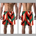 thumbnail image 3 of luoweisi Men's Beach Shorts Quick Dry Swim Trunks with Mesh Lining Geometry M, 3 of 5