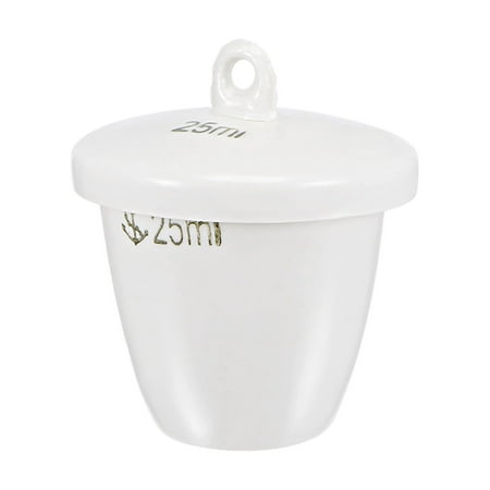 25ml Porcelain Crucible Cup with Lid for Foundry Melting Casting Refining