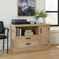 thumbnail image 2 of Pemberly Row Modern Engineered Wood Filing Cabinet Credenza in Prime Oak, 2 of 11